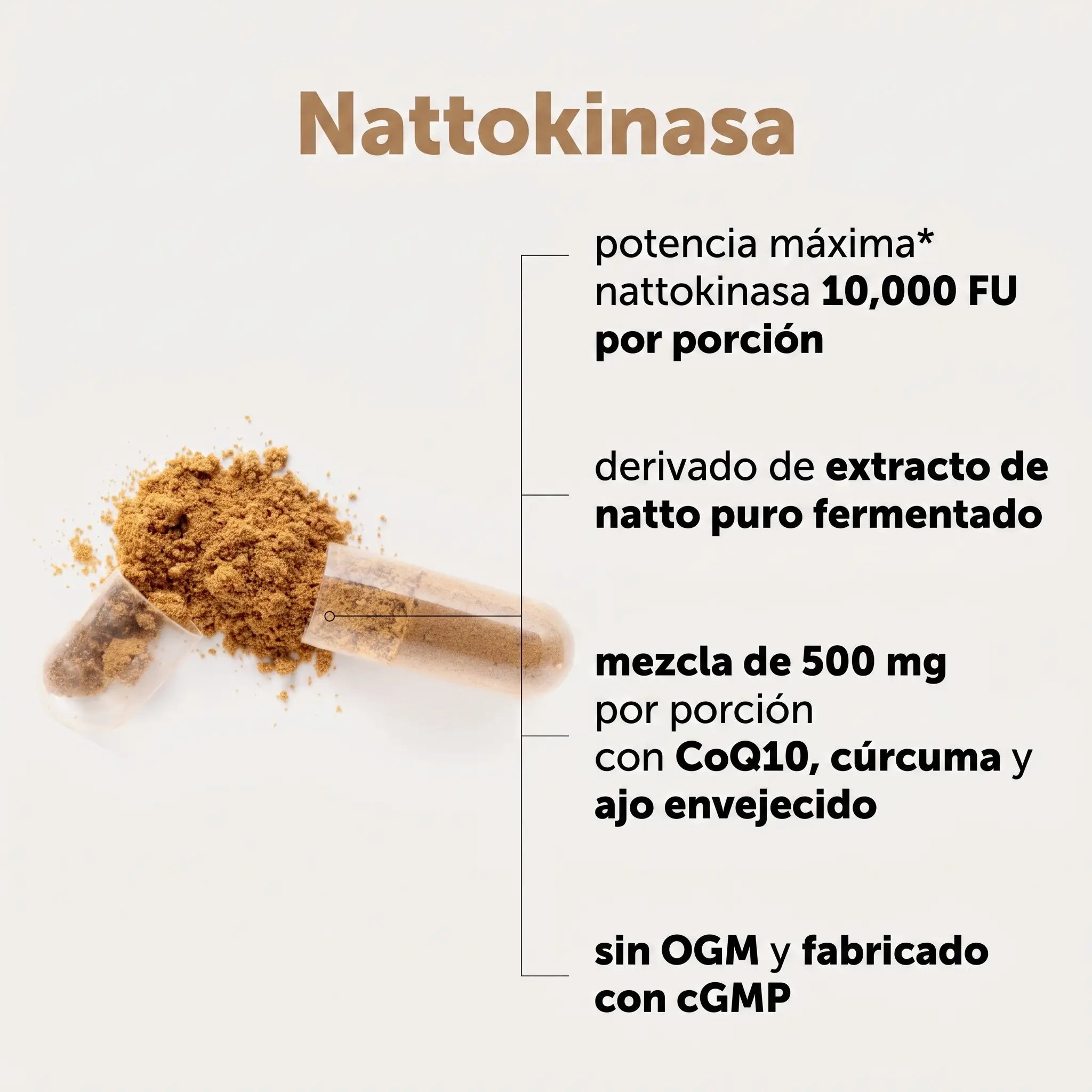 Suplemento natural nattokinase-Apoya el bienestar cardiovascular-30% OFF